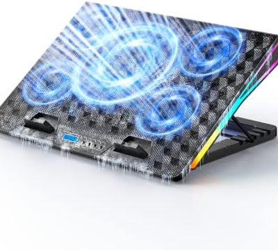 Laptop Cooling Pad, Laptop Cooler Gaming Laptop Cooling Fan, Laptop Cooling Stand for 15.6-17.3